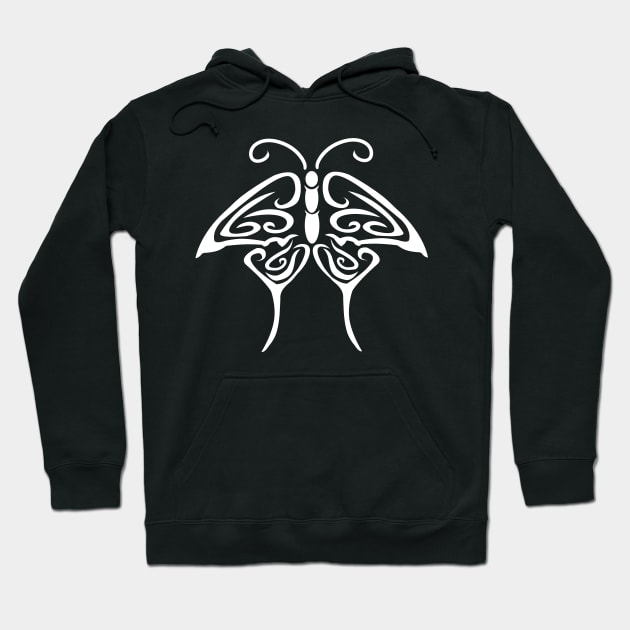 Tribal Butterfly Tattoo Hoodie by BiscuitSnack